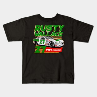 Rusty Wallace 80s Retro Kids T-Shirt